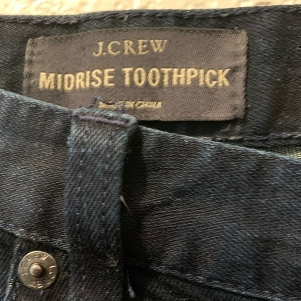 J Crew Midrise Toothpick jeans - Picture 10 of 12